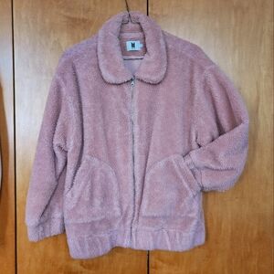 OFFICAL BTS Merch BWL Pink Teddy Jacket Cozy Cute